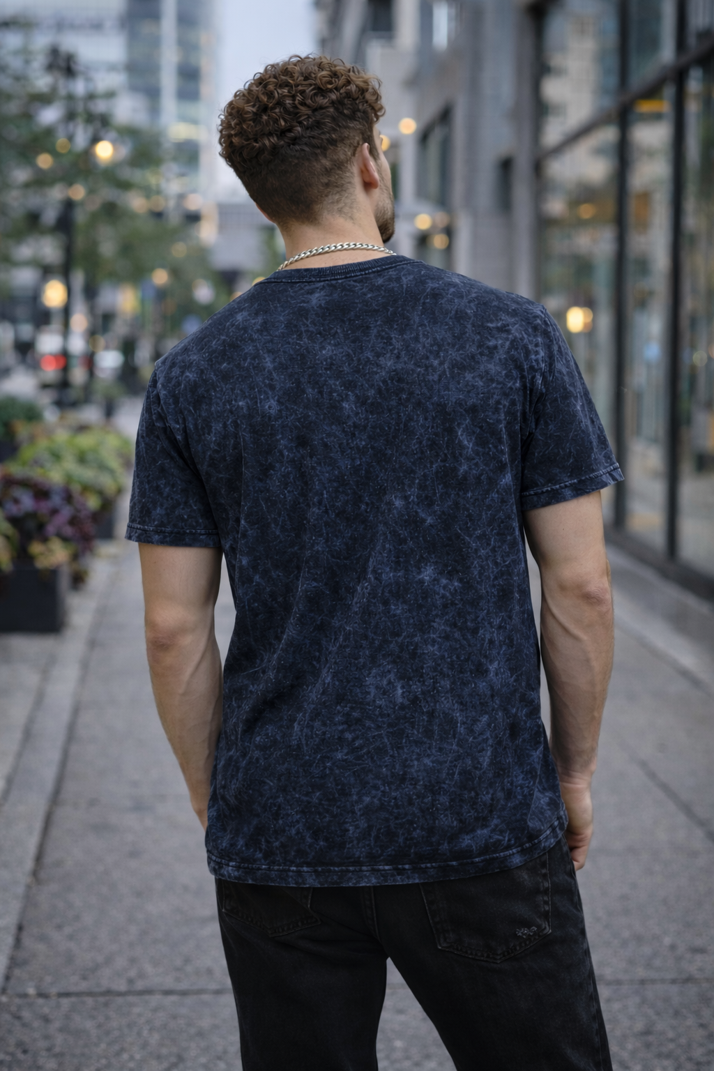 Acid Wash Oversized Drop Shoulder T-Shirt