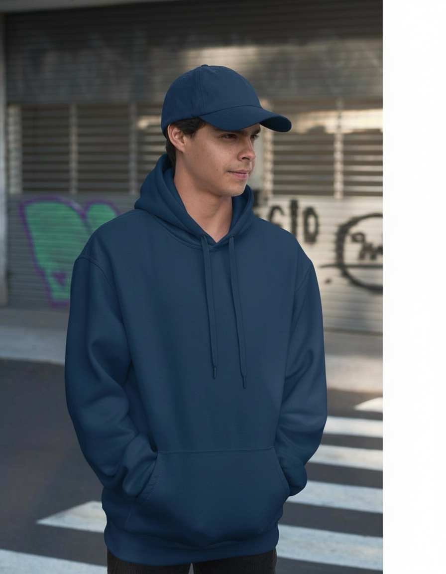 Blue Oversized Hoodie (GSM 320/430)