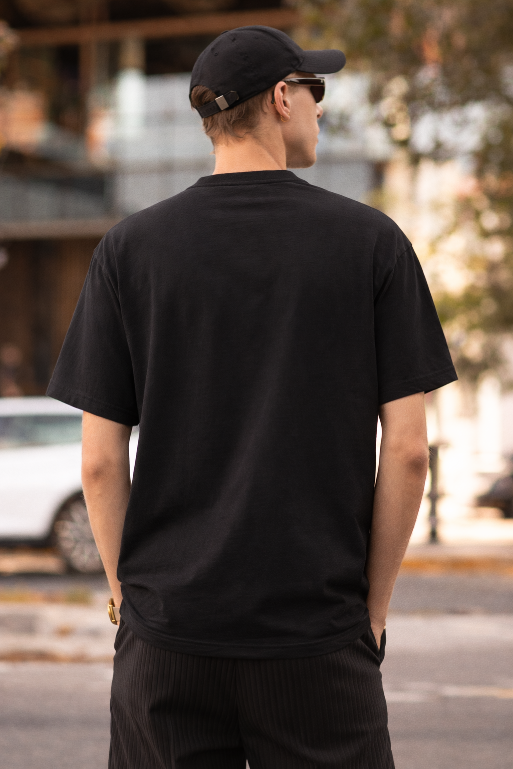 Black Plain T-Shirt 240 GSM Male