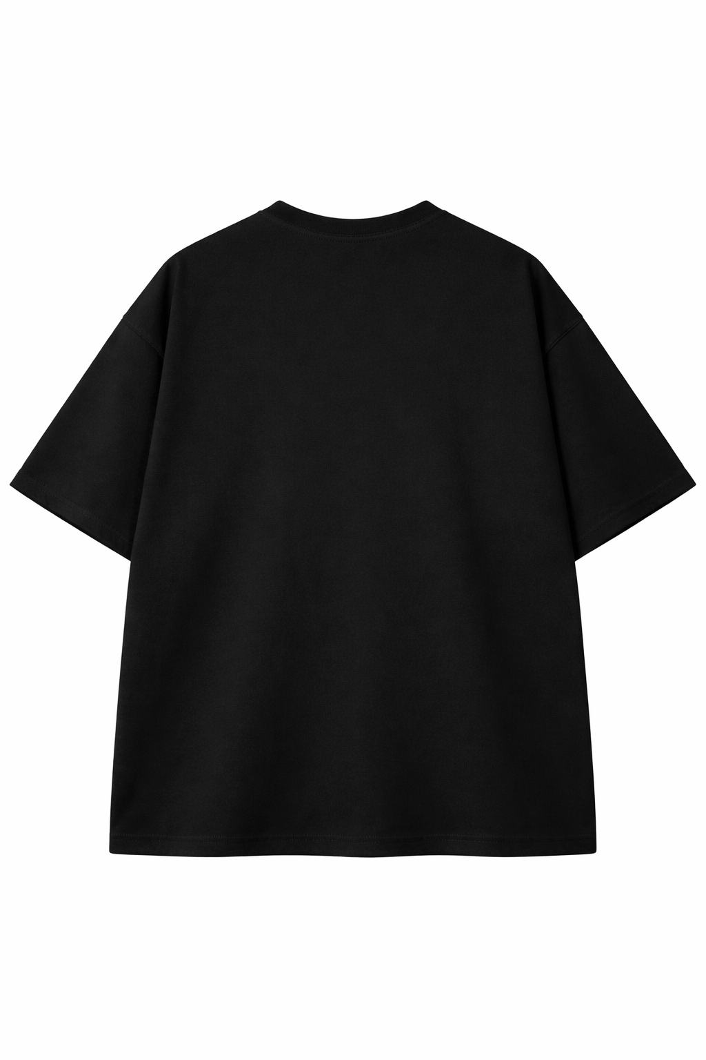 EZCOUTURE Black Oversized Drop Shoulder T-Shirt for Men | Premium Cotton Streetwear Graphic Tee