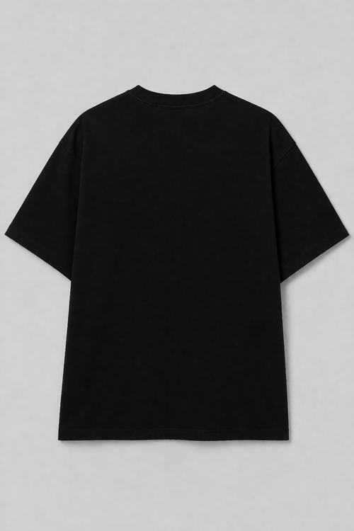 EZCOUTURE Black “DARK” Toothless Dragon Graphic Unisex T-Shirt – Drop Shoulder Streetwear Tee