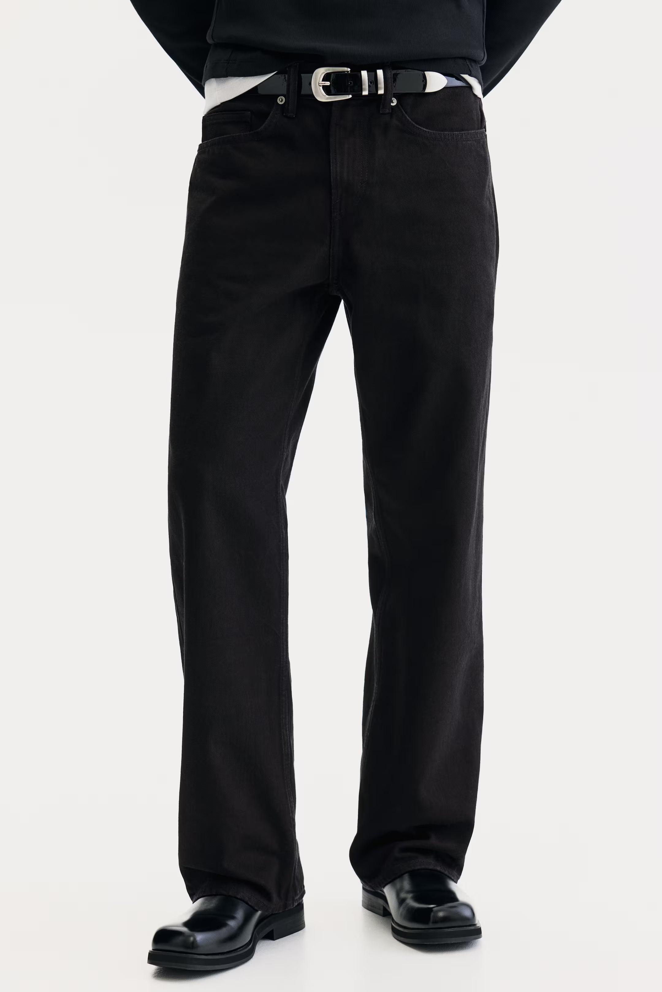 Denim Black Straight Fit Jean