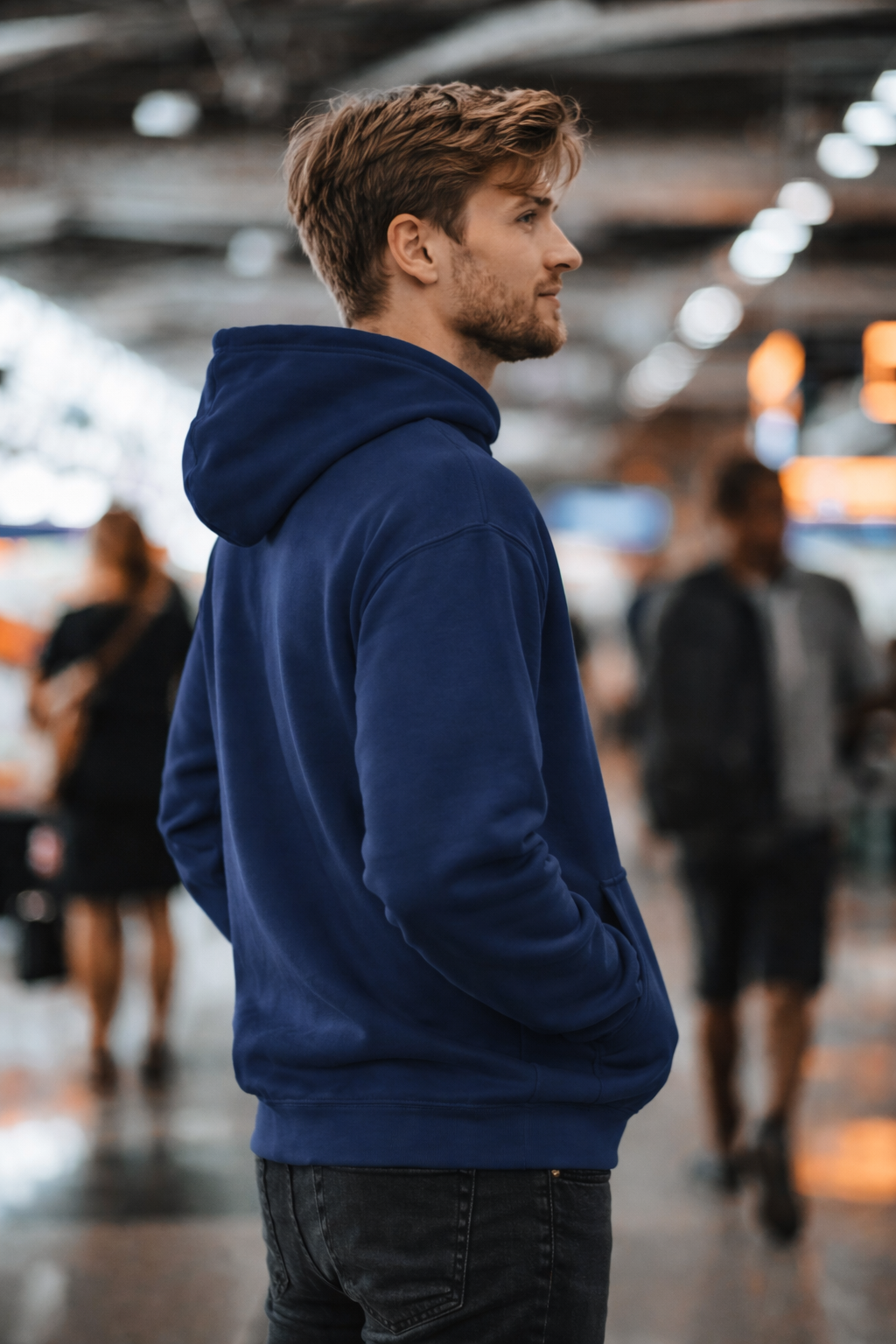Spiderman Blue Oversized Hoodie - Drop shoulders