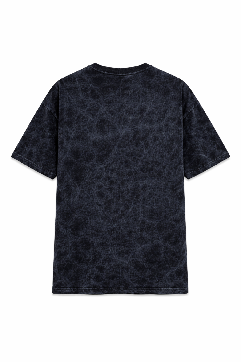 Acid Wash Oversized Drop Shoulder Print T-Shirt