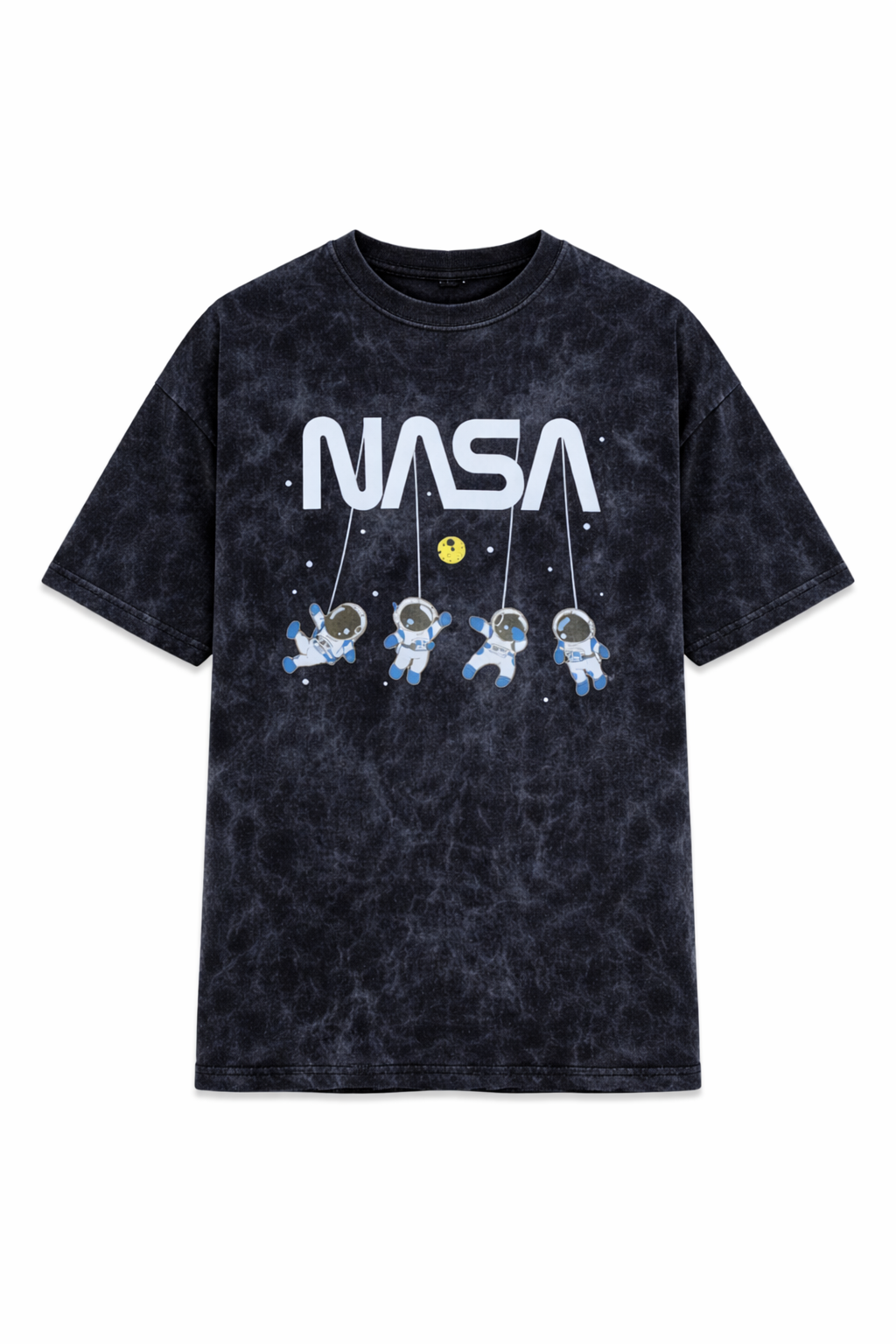 NASA Astronaut Acid Wash Oversized T Shirt – Premium Streetwear Tee