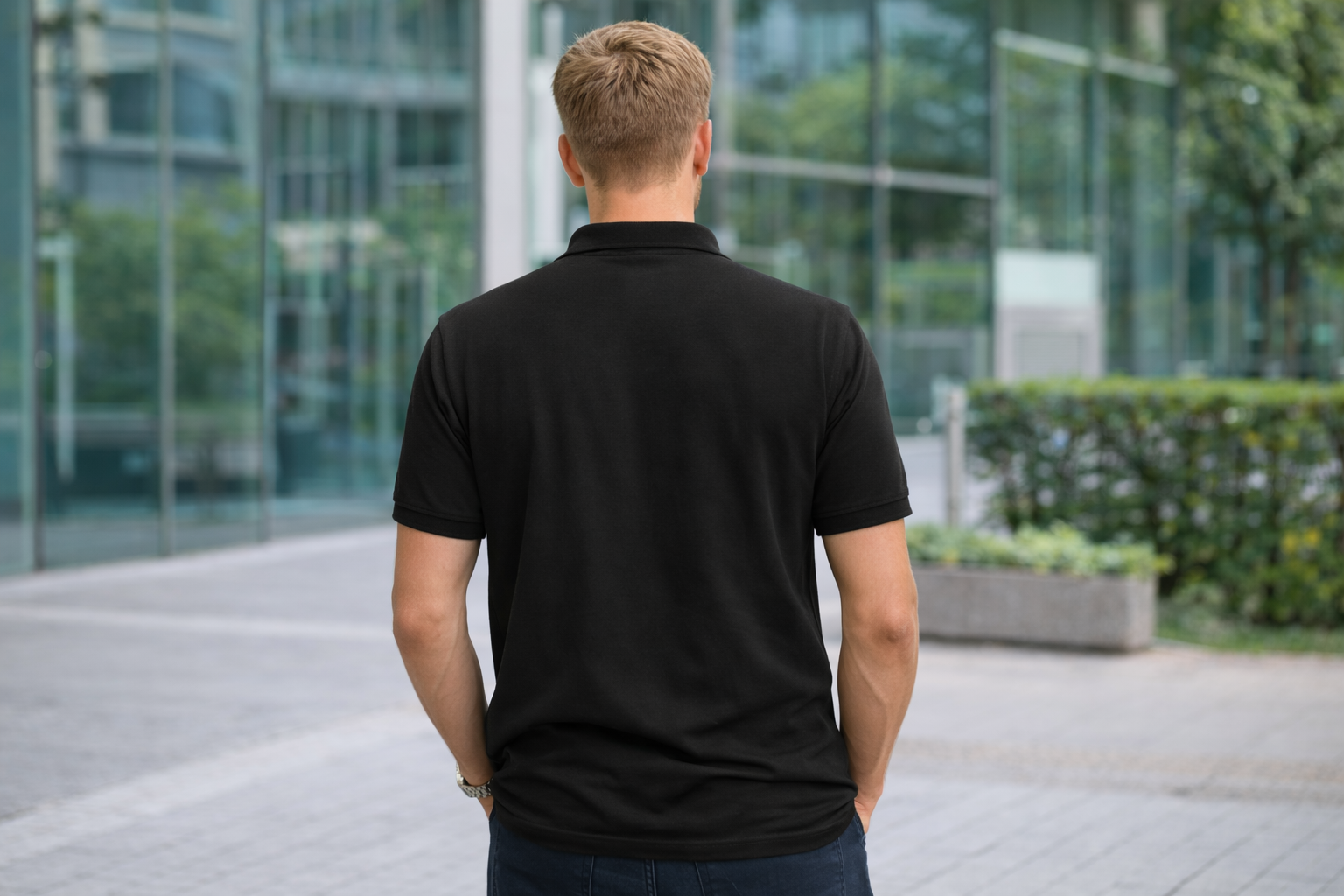Black Signature Polo T-Shirt
