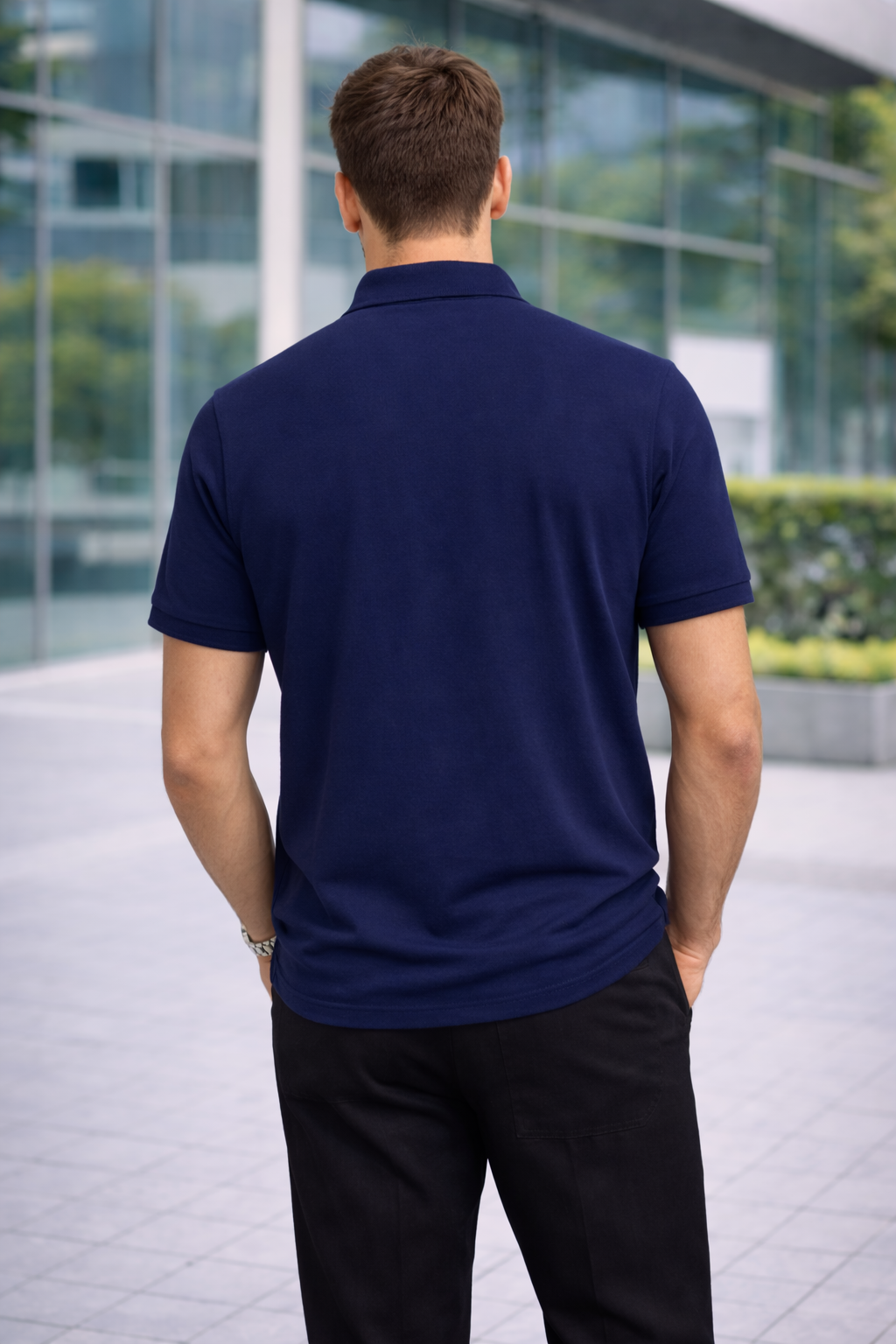 Navy Signature Polo T-Shirt