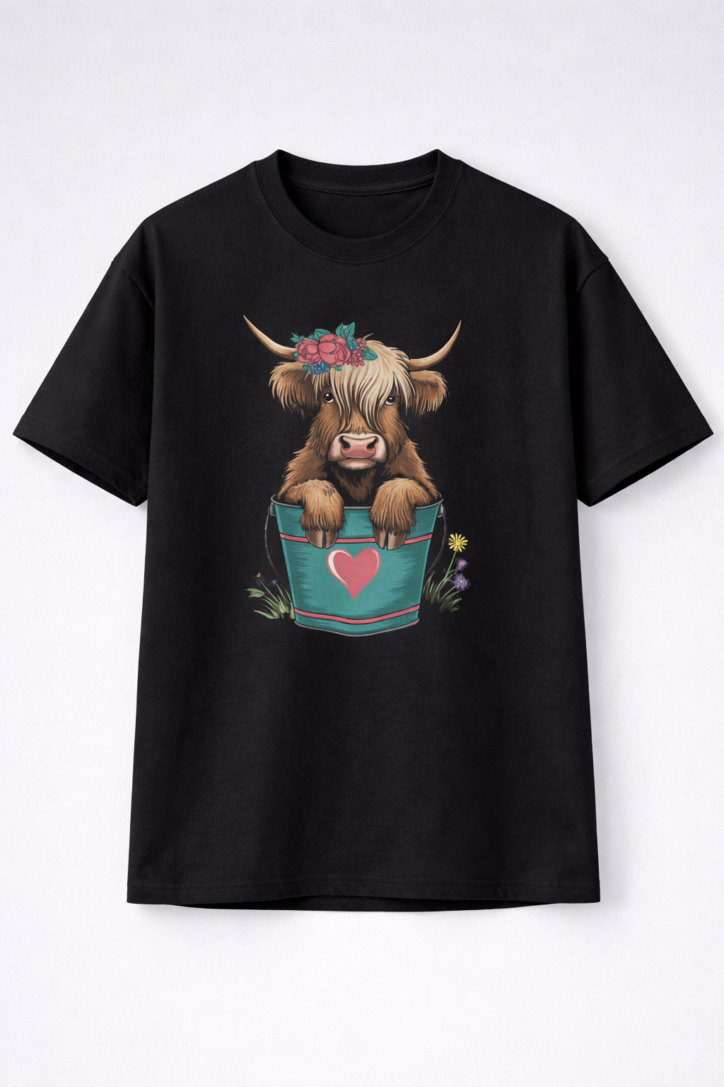 Cow Girl Black T-shirt