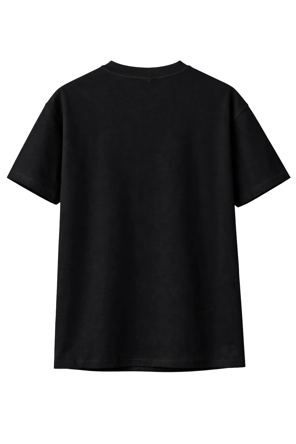 Burnout Oversized Drop Shoulder Black T-Shirt Girls/Women