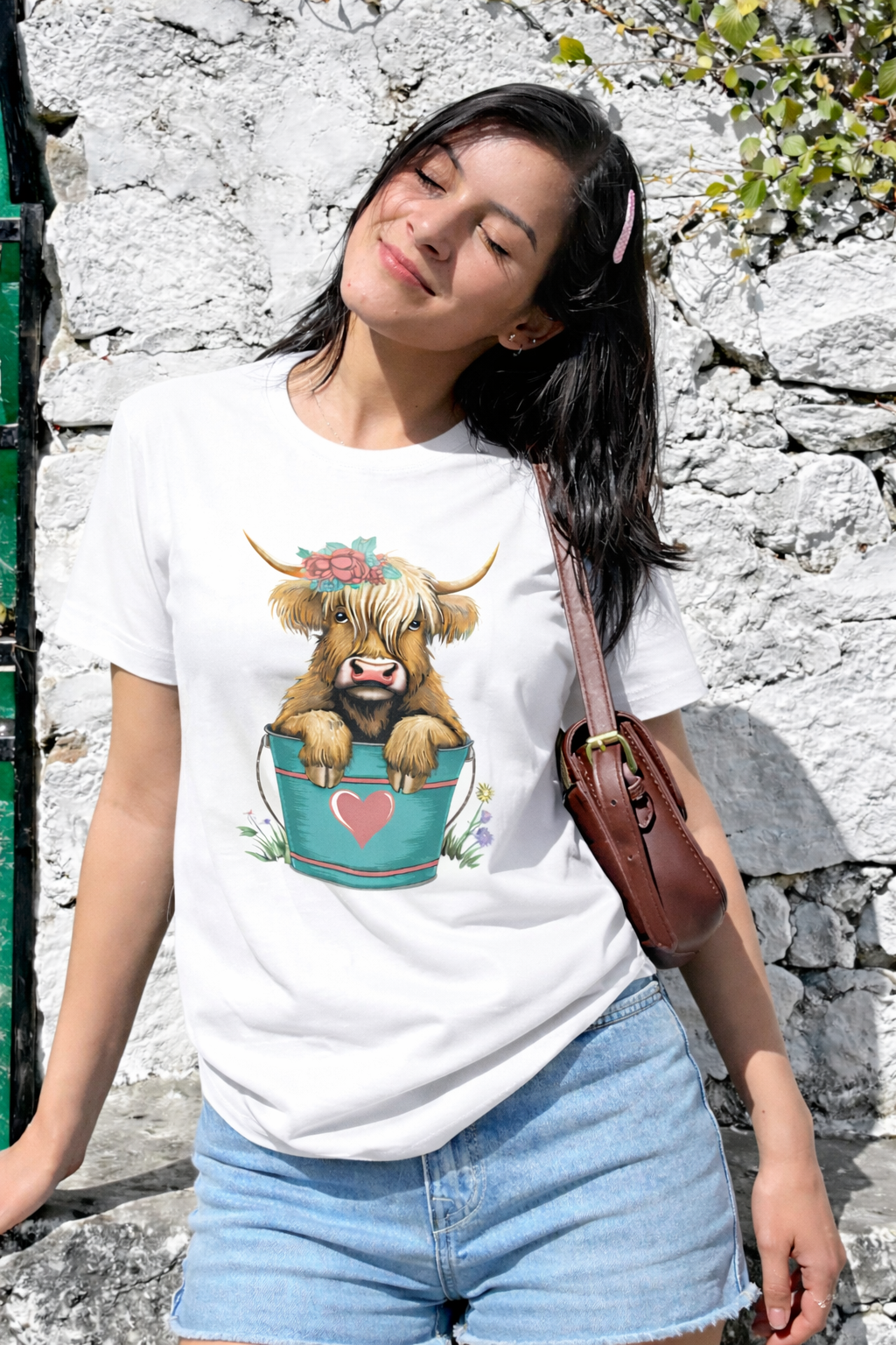 Cow Girl White T-shirt