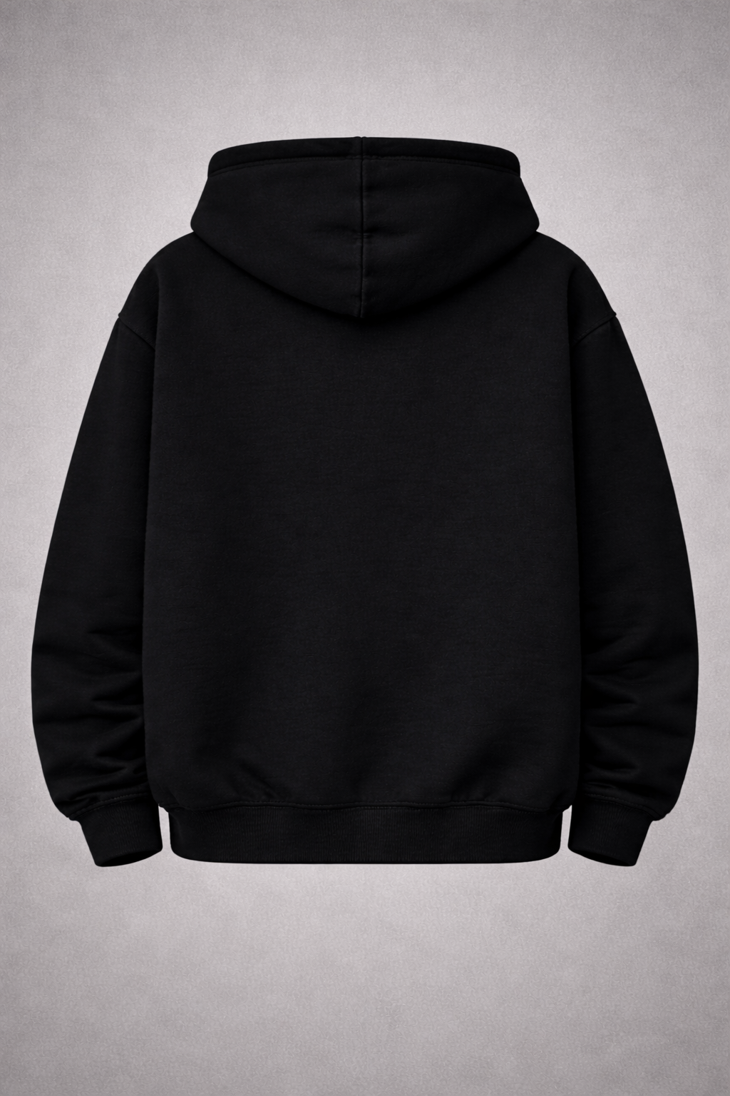 Black Oversized Brand Name Hoodie (GSM 320/430 )