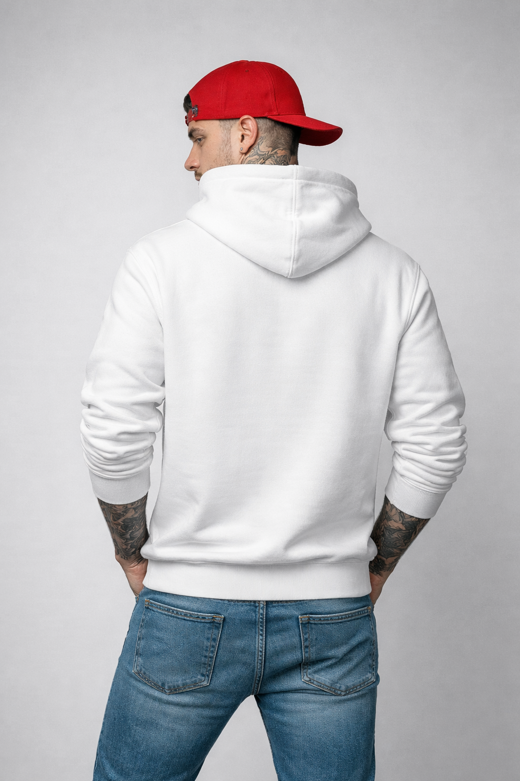White Oversized Hoodie (GSM - 320/430)