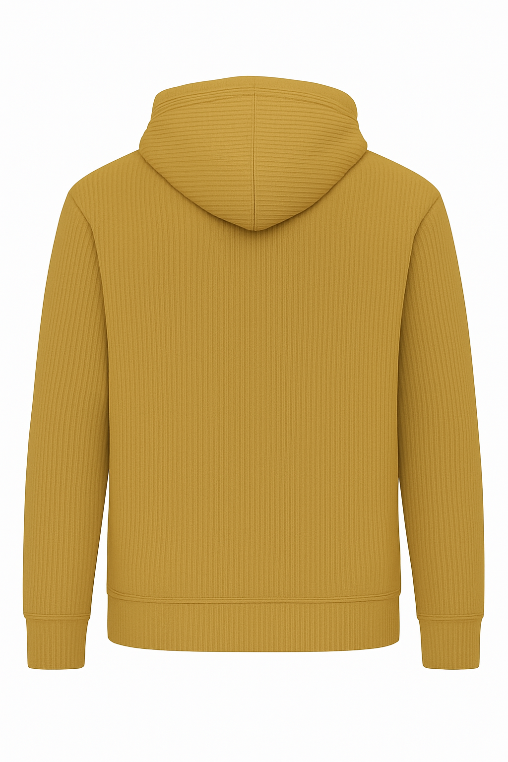 Mustard Yellow Textured Hoodies