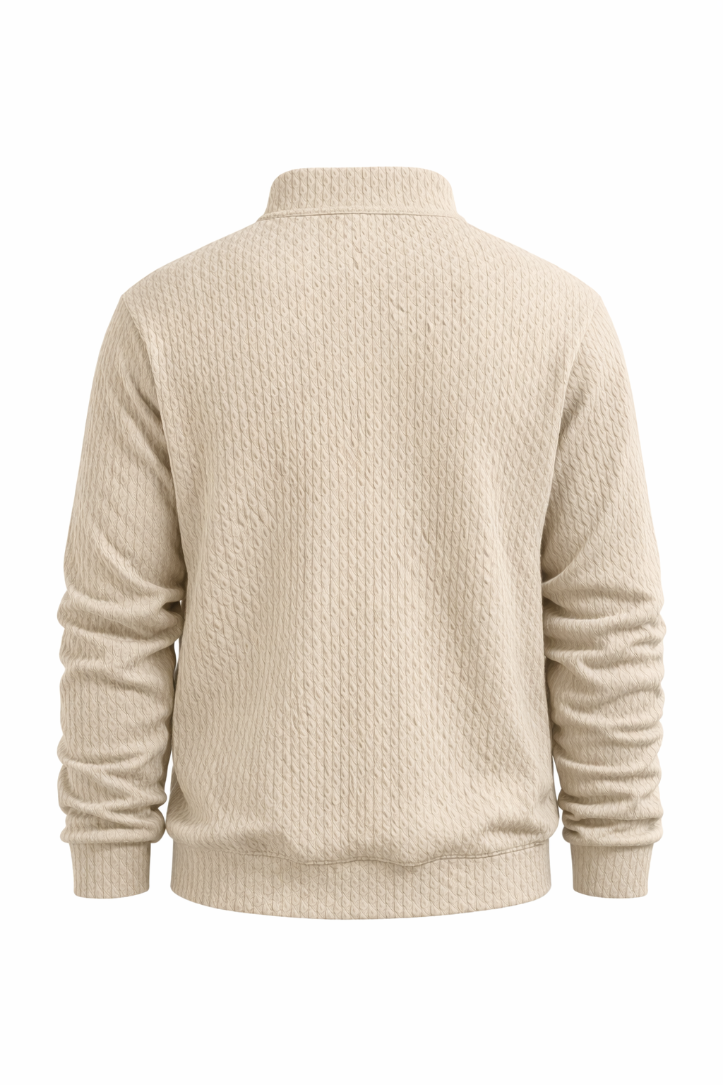 Beige Zipper Sweater