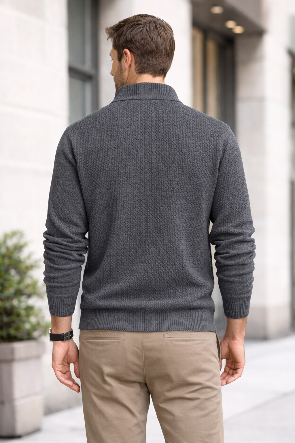 Black Zipper Sweater