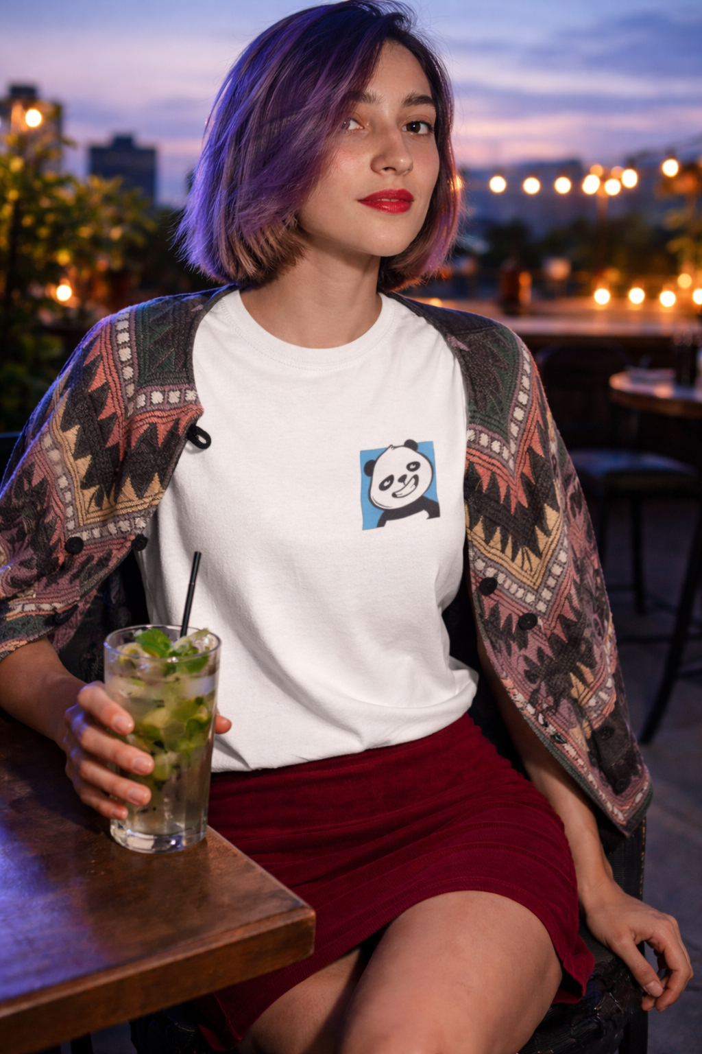 Regular Panda T-Shirt Girls/Women