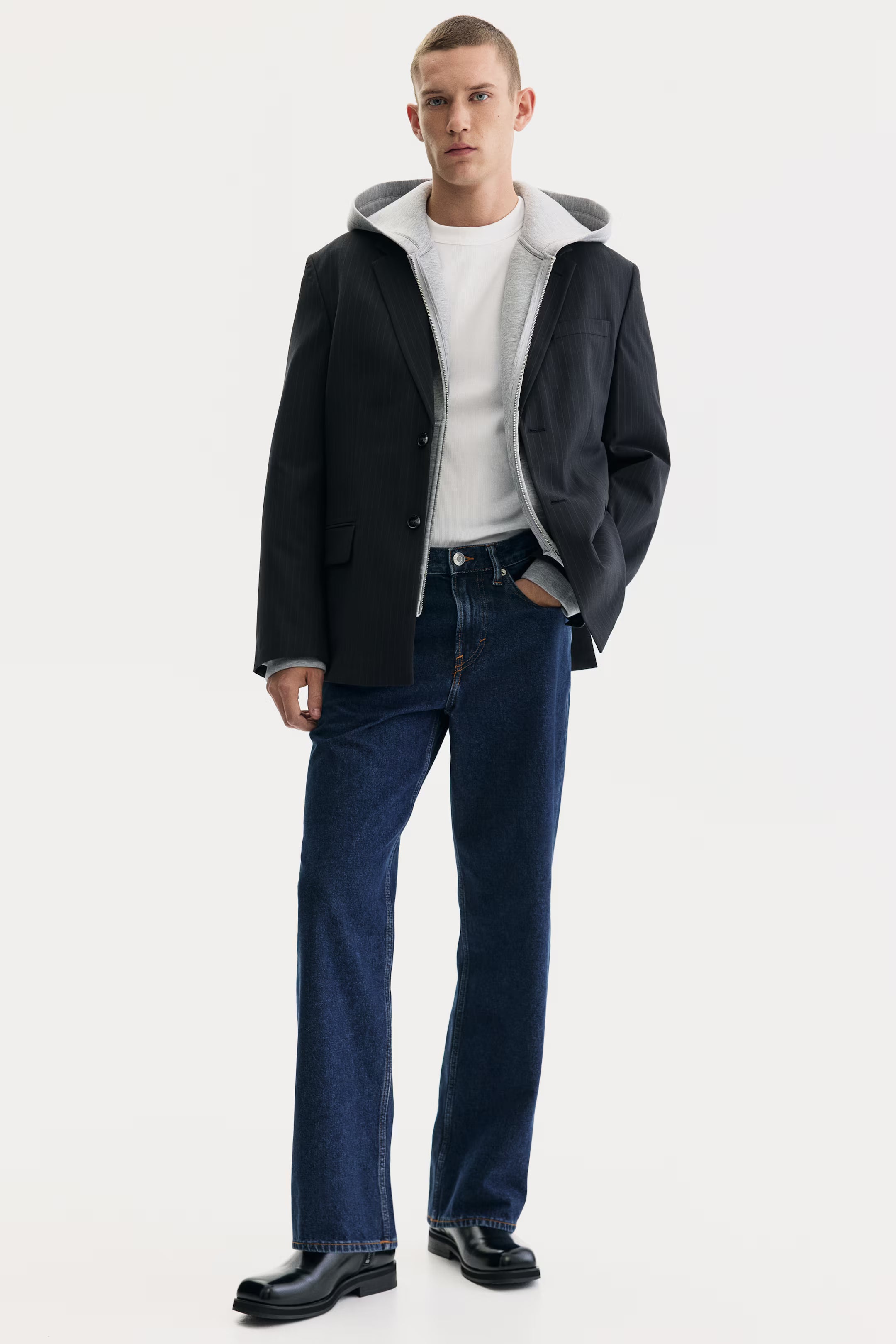 Denim Dark Blue Straight Fit Jean