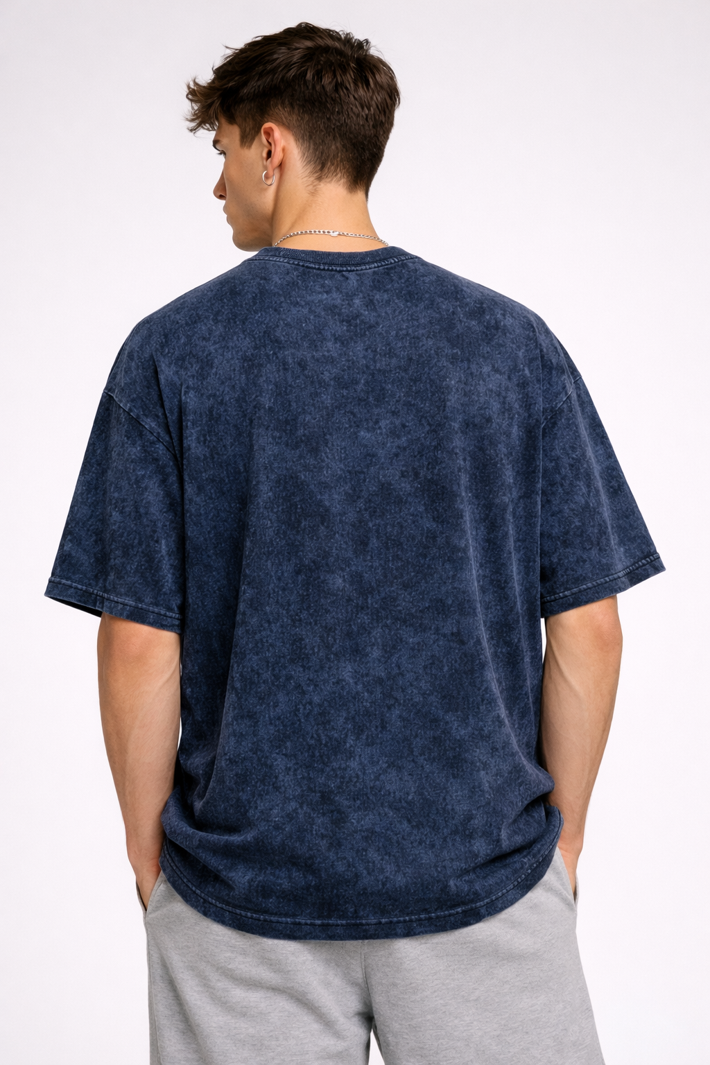 SIUUUU Oversized Acid Wash T-Shirt