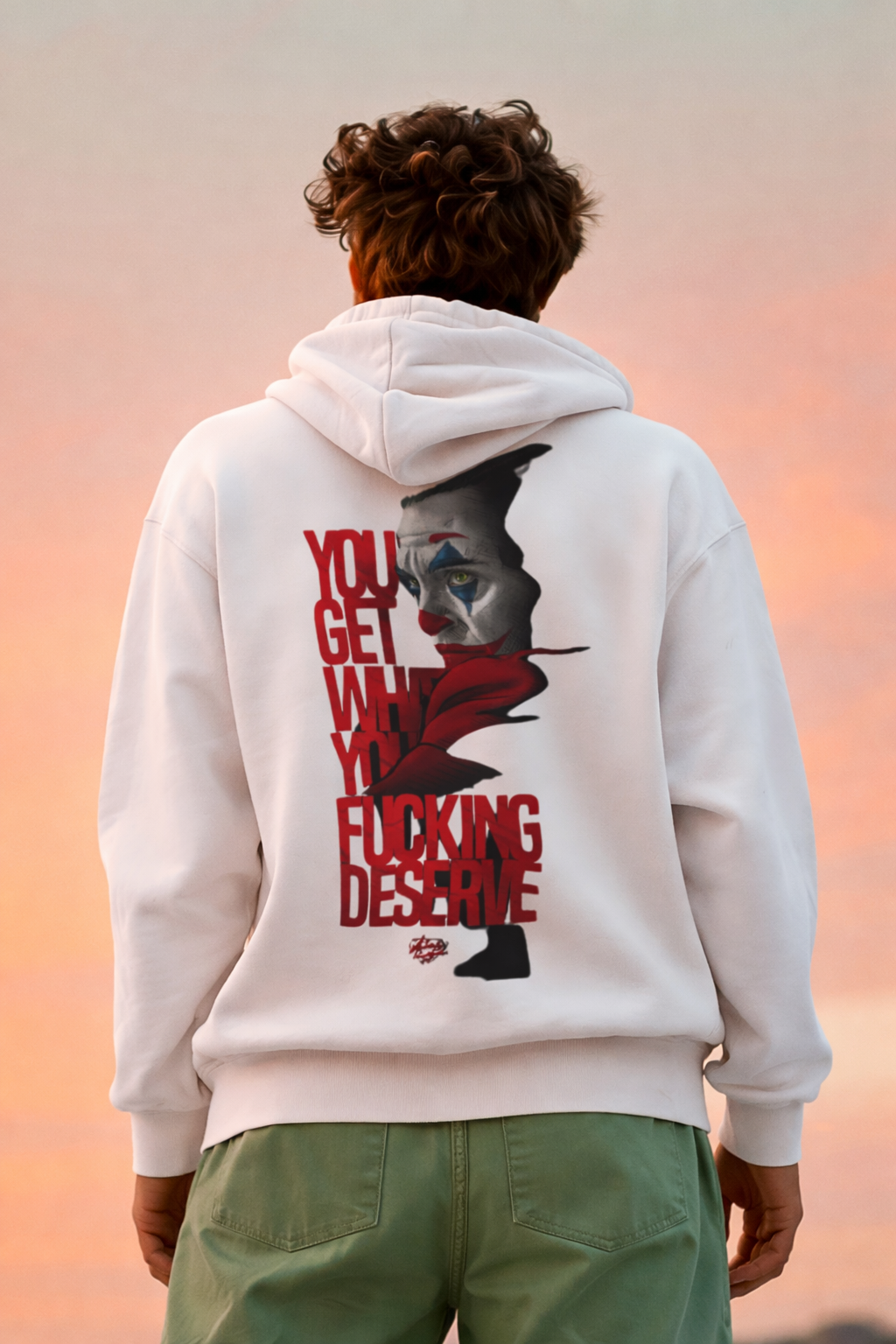 Joker Mens Oversized Hoodie