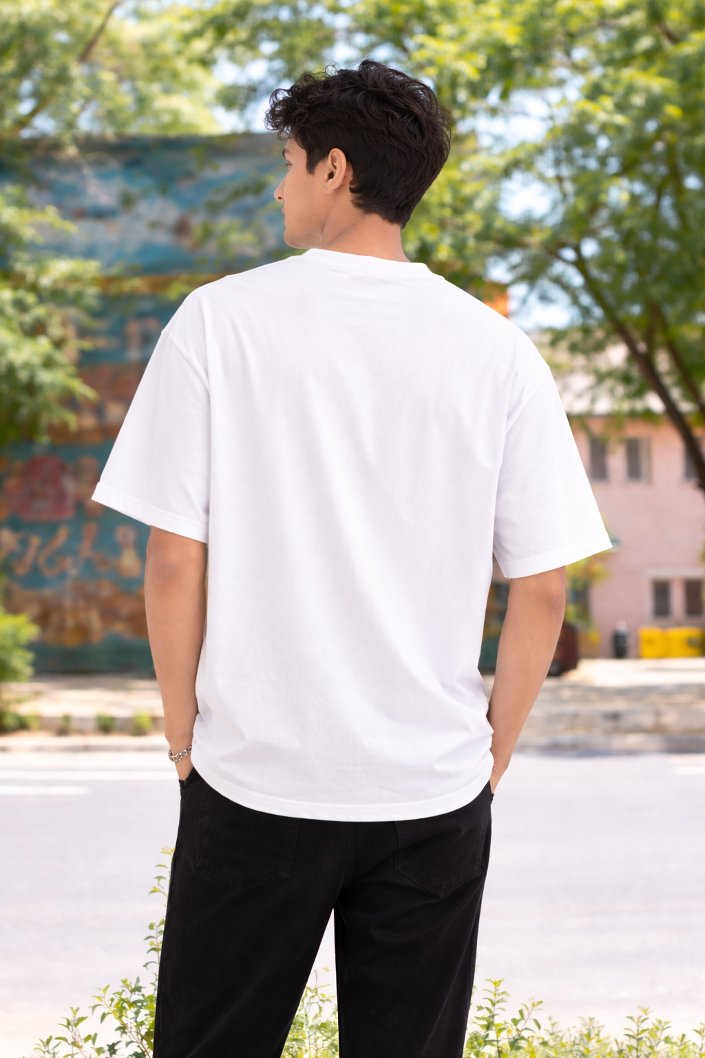 Men’s Plain Cotton T-Shirt | Premium Casual & Streetwear Drop Shoulder| 240 GSM