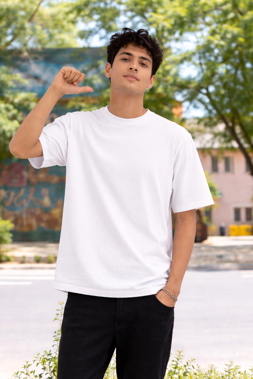 Men’s Plain Cotton T-Shirt | Premium Casual & Streetwear Drop Shoulder| 240 GSM