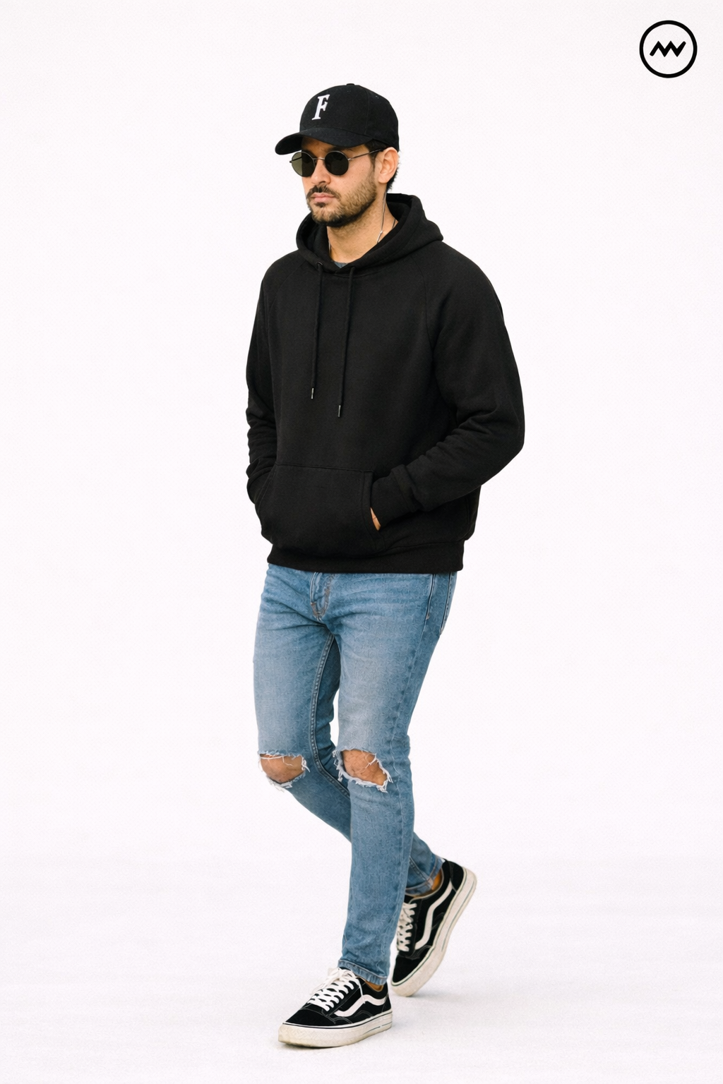 Black Oversized Hoodie (GSM 320/430)