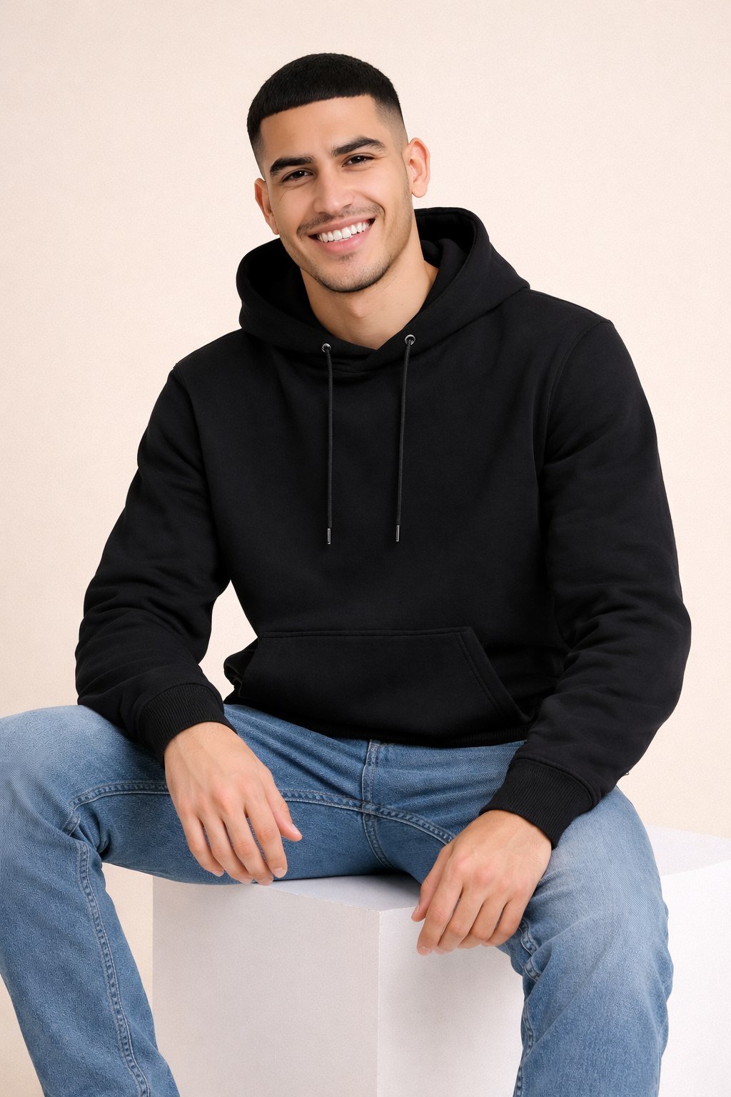 Black Oversized Hoodie (GSM 320/430)