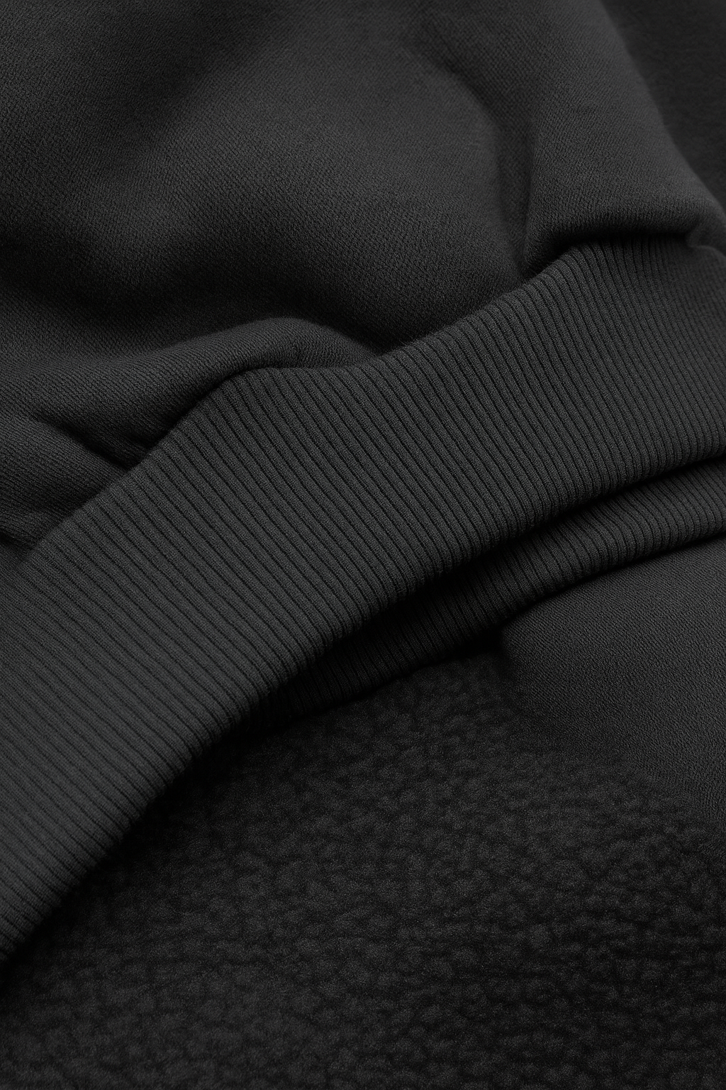 Black Textured Hoodies